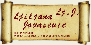 Ljiljana Jovašević vizit kartica